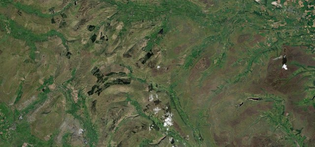 Satellite map of Fleet Moss, Northern England