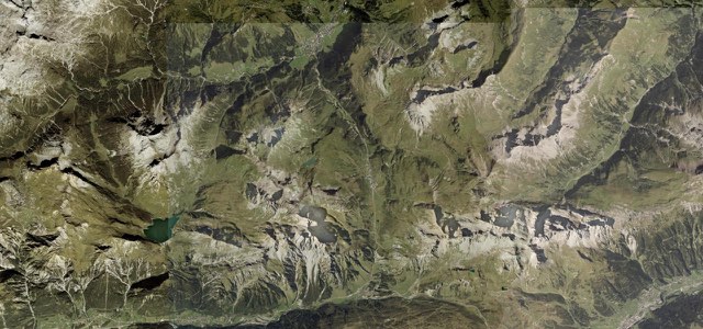 Satellite map of Flexenpass, Austria