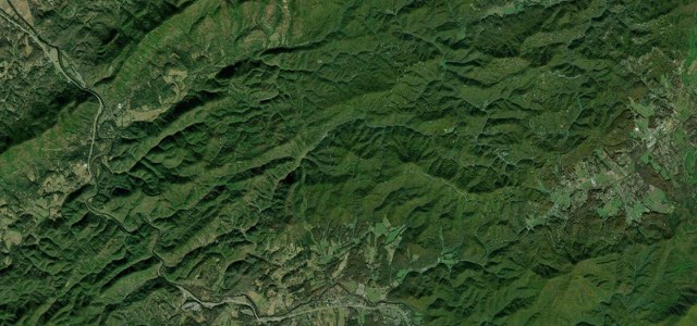 Satellite map of Foothills Parkway (Western Section), The East