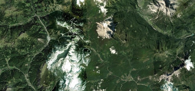 Satellite map of Forcella Staulanza, Italy