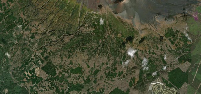 Satellite map of Fujisan Skyline, Japan