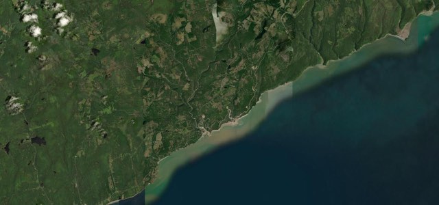 Satellite map of Fundy Trail Parkway, Canada
