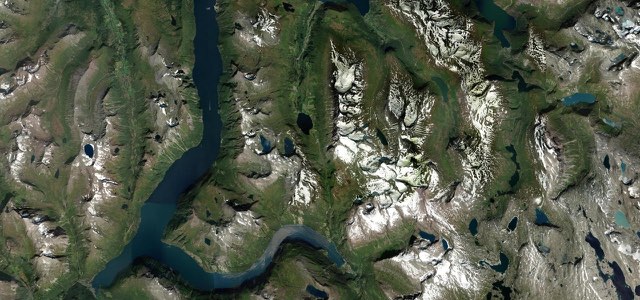 Satellite map of Geiranger Eagle Road, Norway
