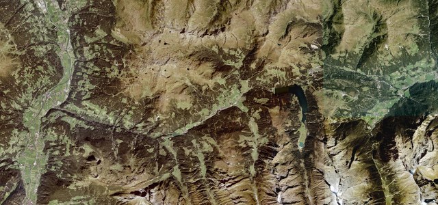 Satellite map of Gerlos Pass, Austria
