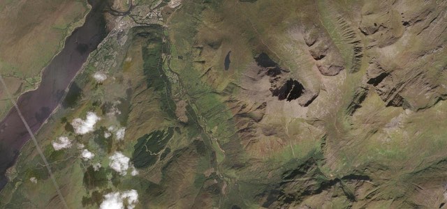 Satellite map of Glen Nevis Road, Scotland