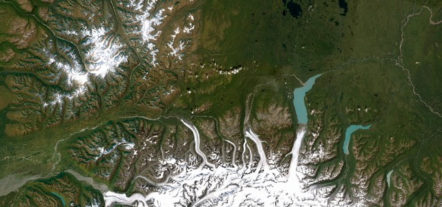 Satellite map of Glenn Highway, The West