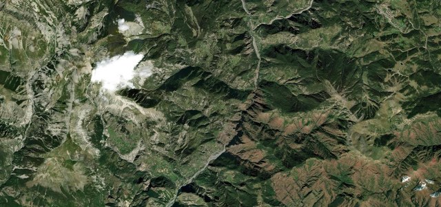 Satellite map of Gorges de Daluis, France