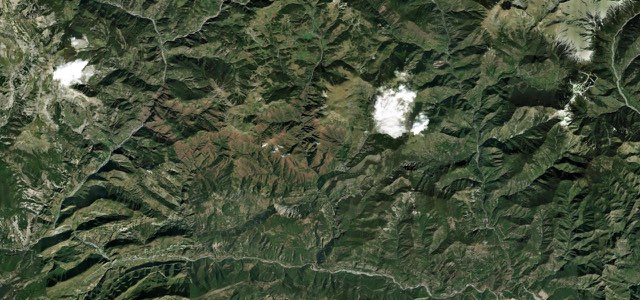 Satellite map of Gorges du Cians, France