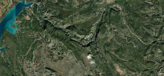 Satellite map of Gorges du Verdon, France