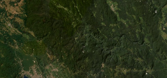 Satellite map of Gorski Kotar Road, Croatia