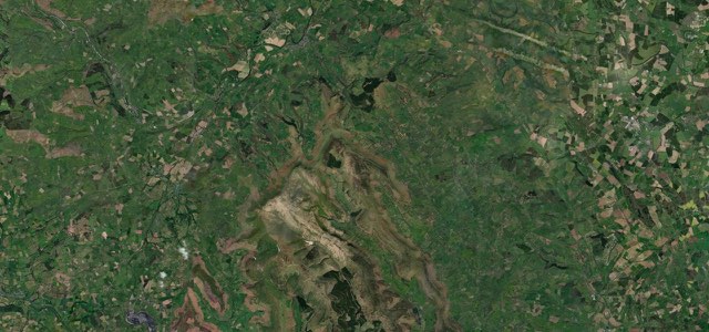 Satellite map of Gospel Pass, Wales