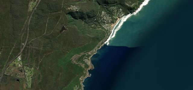 Satellite map of Grand Pacific Drive, Australia