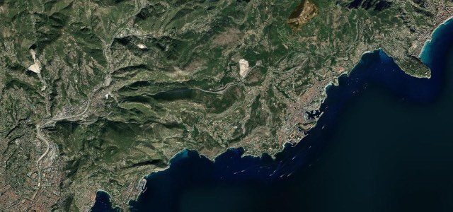 Satellite map of Grande Corniche, France