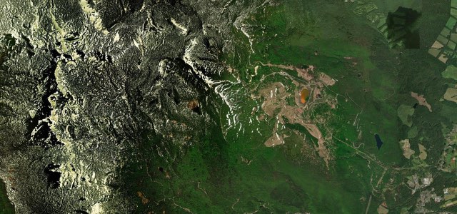 Satellite map of Hachimantai Aspite Line, Japan