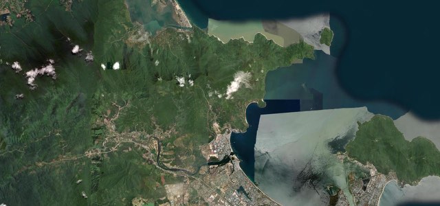 Satellite map of Hai Van Pass, Vietnam