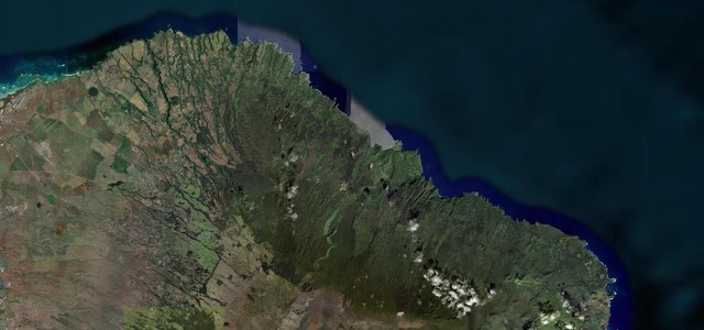 Satellite map of Road to Hana, The West