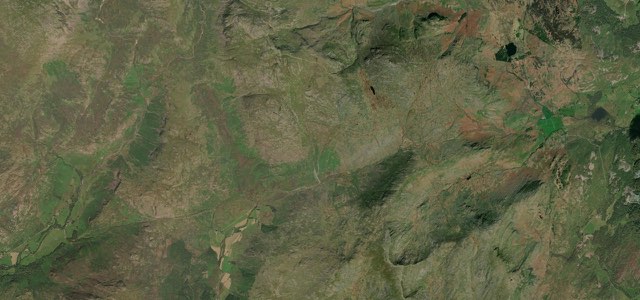 Satellite view of Hardknott & Wrynose Passes