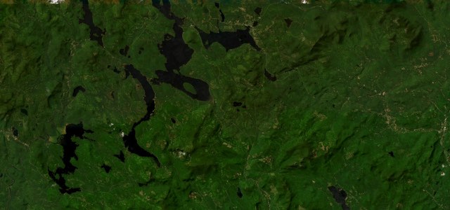 Satellite map of Rangeley Lakes / Height of Land, The East