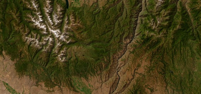 Satellite map of Hells Canyon Scenic Byway (Forest Road 39), The West