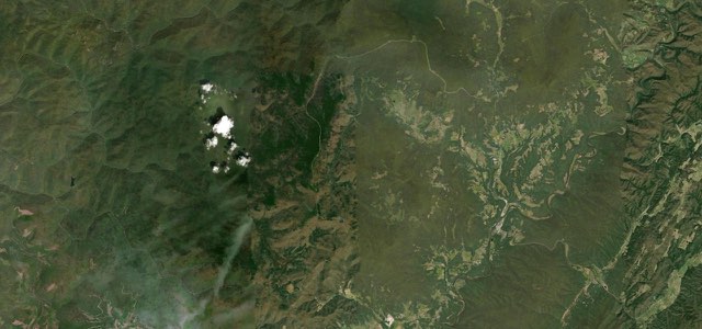 Satellite map of Highland Scenic Highway, The East