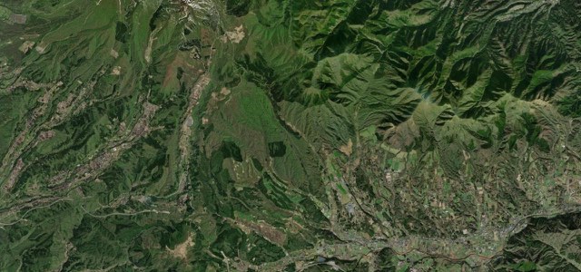 Satellite map of Hiruzen-Daisen Skyline, Japan