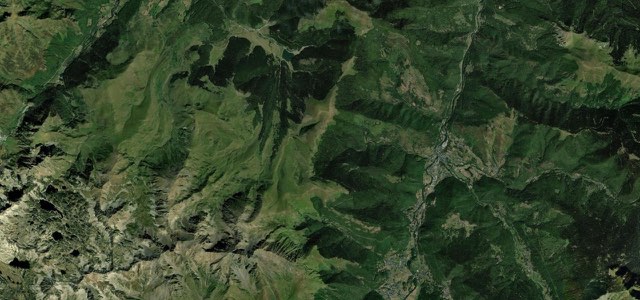Satellite map of Hourquette d'Ancizan, France