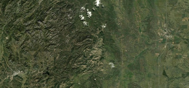 Satellite map of Iron Mountain Road, The West