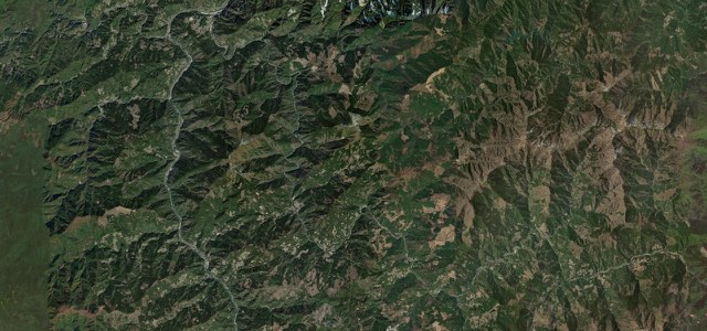 Satellite map of Iya Valley Road, Japan