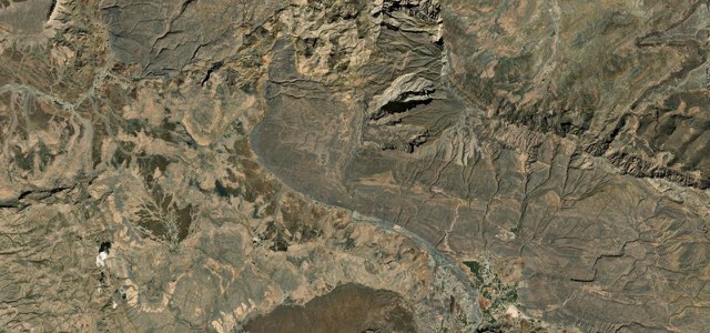 Satellite map of Jebel Shams, Oman