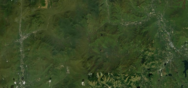 Satellite map of Kancamagus Highway, The East