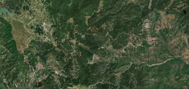 Satellite map of Katara Pass, Greece