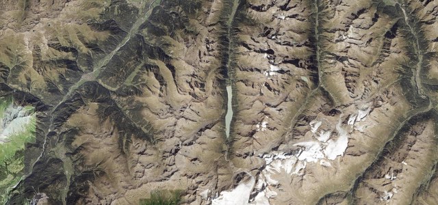 Satellite map of Kaunertal Glacier Road, Austria