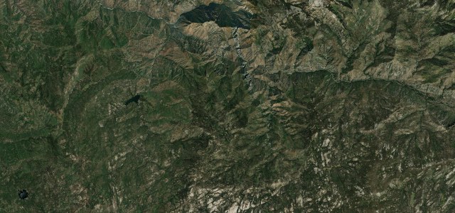 Satellite map of Kings Canyon Scenic Byway, The West