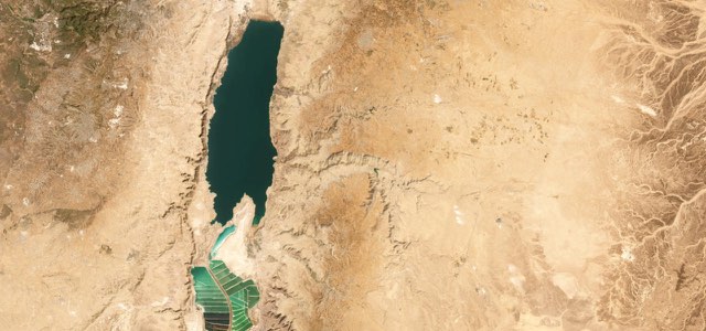 Satellite map of King's Highway (Wadi Mujib), Jordan