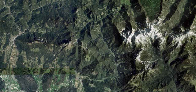 Satellite map of Kokra Valley Road, Slovenia