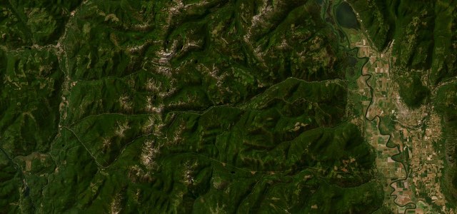 Satellite map of Kootenay Skyway (Crowsnest Highway), Canada