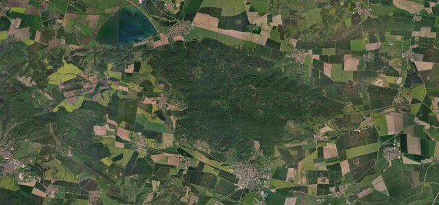 Satellite map of Kyffhäuser Bergstraße, Germany
