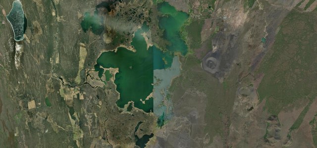 Satellite map of Lake Mývatn Loop, Iceland