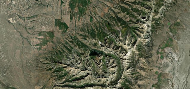 Satellite map of Lamoille Canyon Road, The West