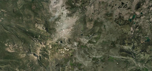 Satellite map of Lassen Park Highway, The West