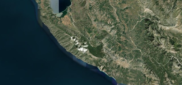 Satellite map of Llogara Pass, Albania