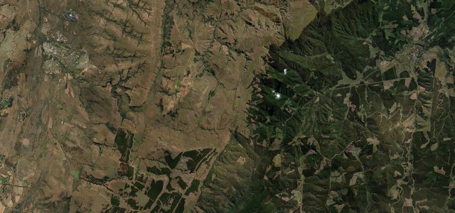 Satellite map of Long Tom Pass, South Africa