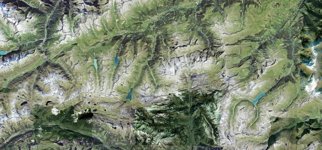 Satellite map of Lukmanier Pass, Switzerland