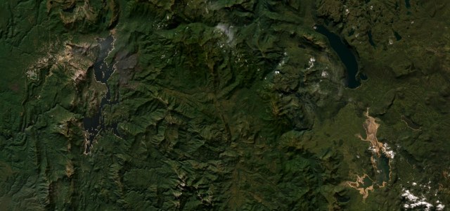 Satellite map of Lyell Highway, Australia