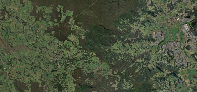 Satellite map of Macquarie Pass, Australia