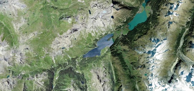 Satellite map of Maloja Pass, Switzerland