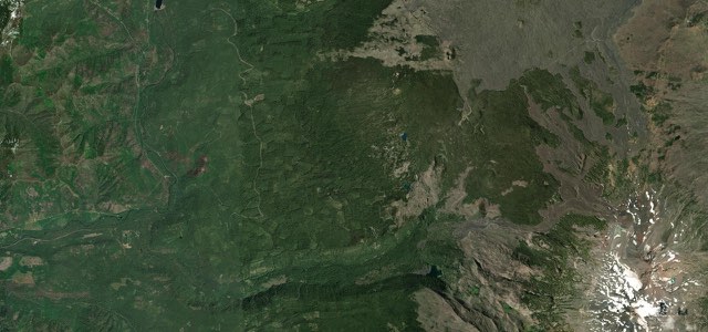 Satellite map of McKenzie Pass, The West