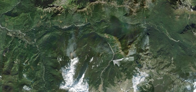Satellite map of Mount Baker Highway, The West