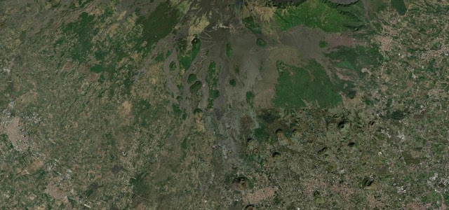 Satellite map of Mount Etna Road, Sicily