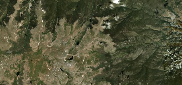 Satellite map of Mount Blue Sky Road, The West
